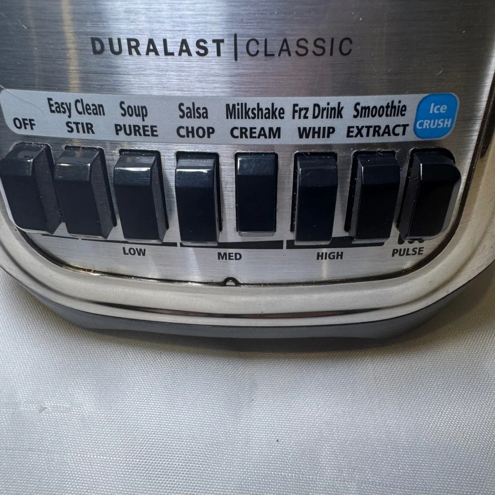 Oster Duralast Classic Blender Base Only Brushed Stainless 7-Speed BLSTSG Silver